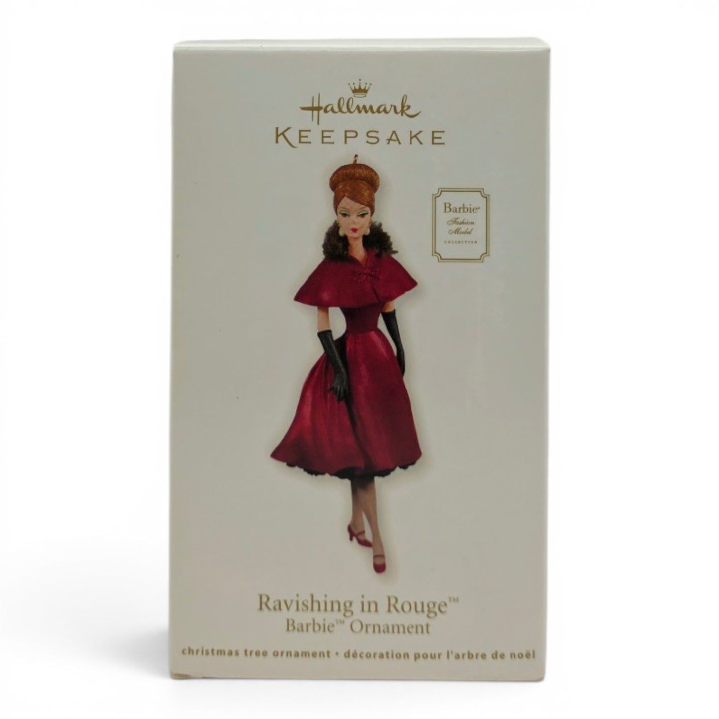 2011 Barbie Fashion Model Collection Ornament Ravishing in Rouge home decor — Front view