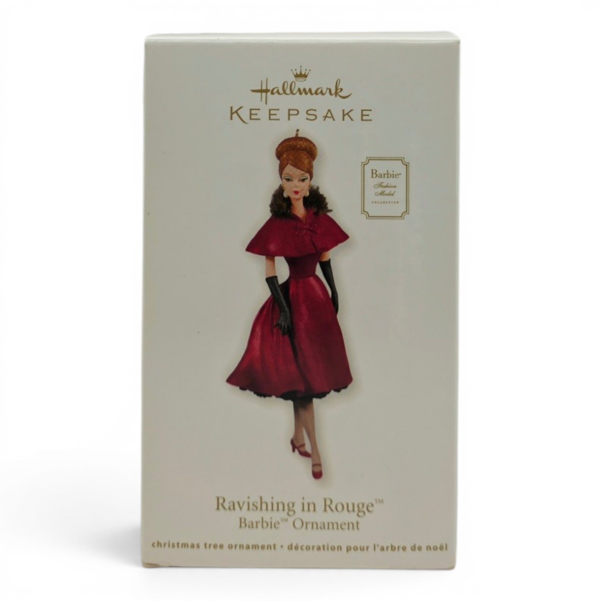 2011 Barbie Fashion Model Collection Ornament Ravishing in Rouge home decor — Front view