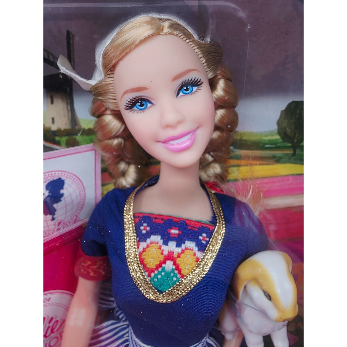2012 Barbie Dolls of the World - Passport Series Holland doll — Face close-up