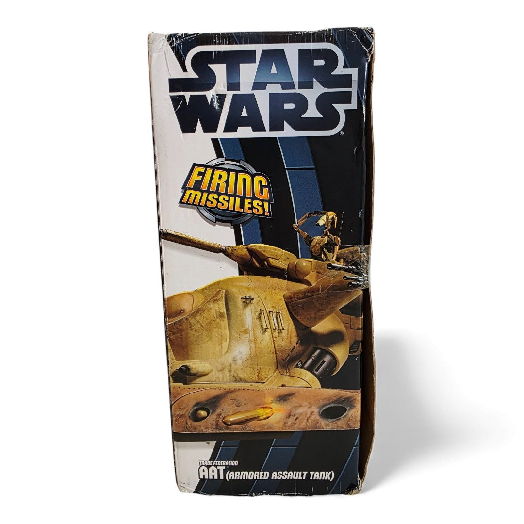 Vintage 2010s action figure playset. Clone Wars. Trade Federation AAT. Right view.