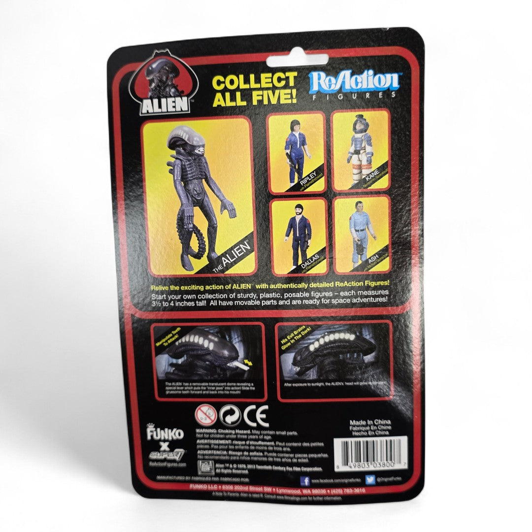 Vintage 2010s action figure. ReAction. Kane. 3.75" Figure. Back view.