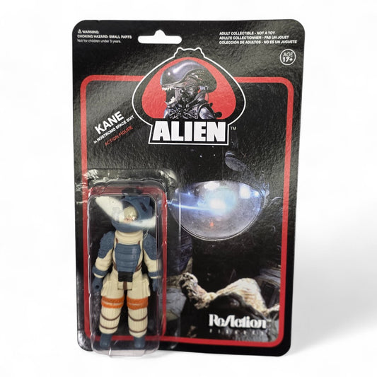 Vintage 2010s action figure. ReAction. Kane. 3.75" Figure. Front view.