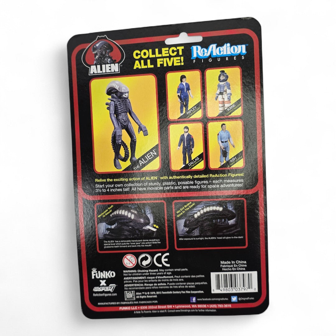 Vintage 2010s action figure. ReAction. Ripley. 3.75" Figure. Back view.