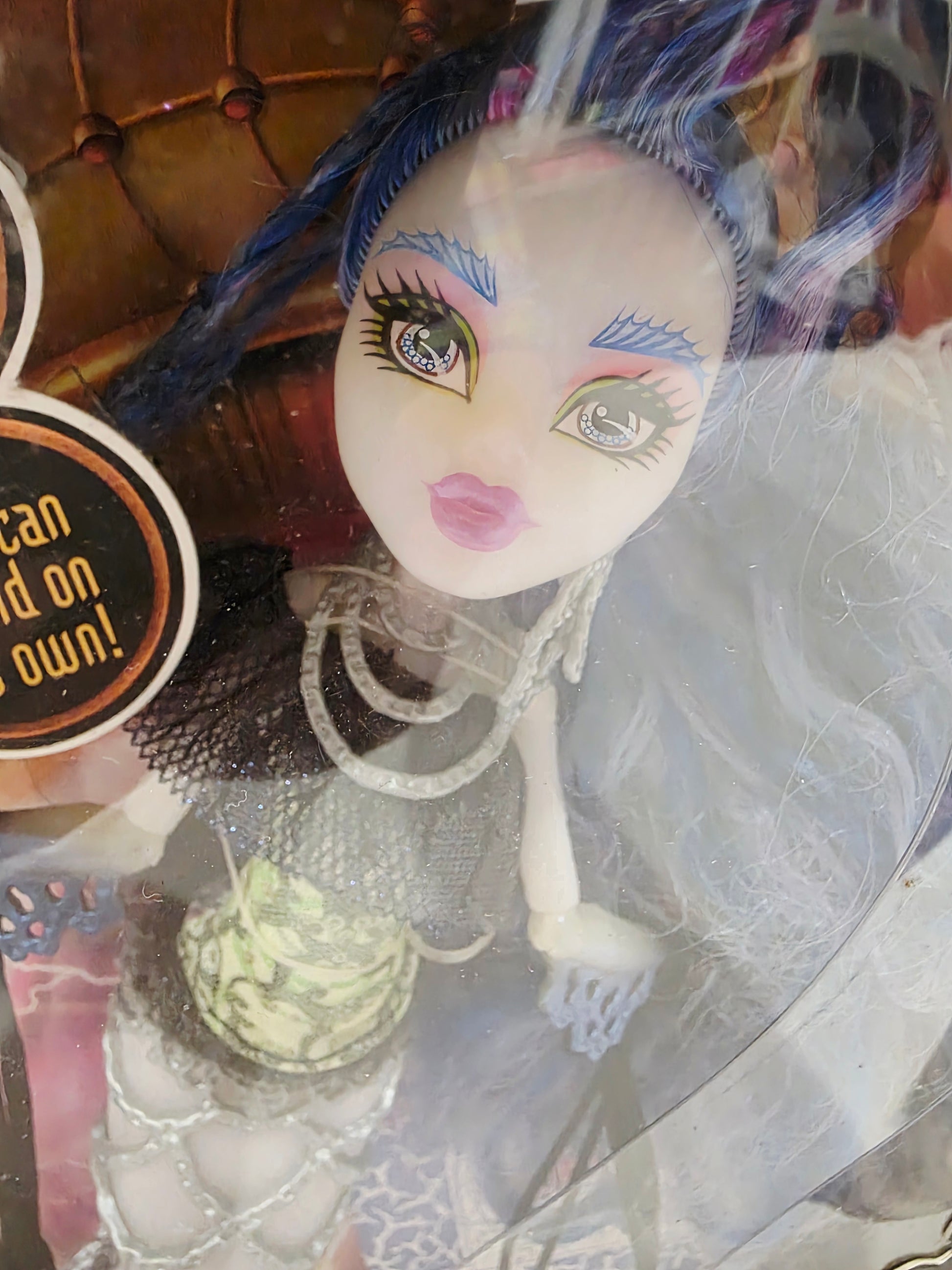 Vintage 2010s doll. Freaky Fusion. Sirena von Boo. Face view.