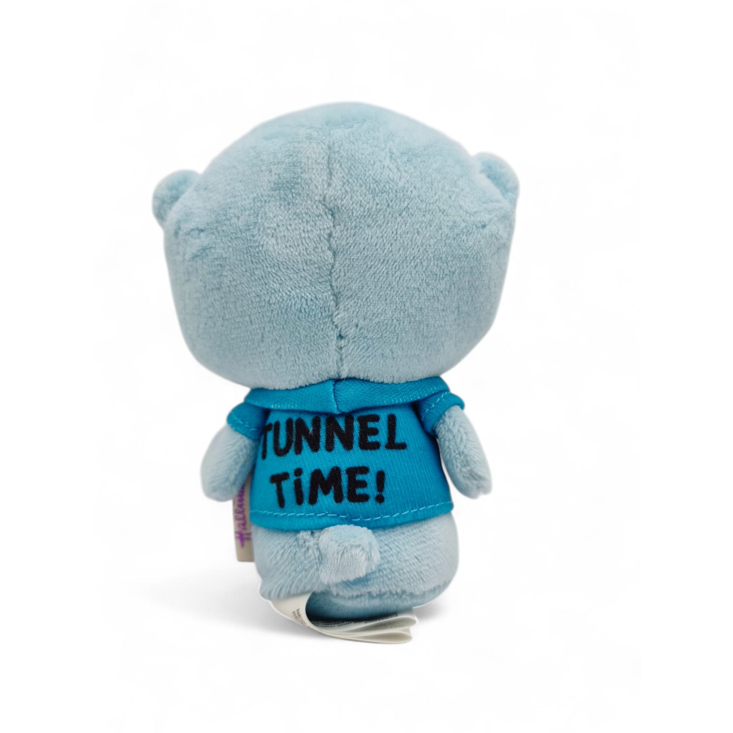Vintage 2010s plush. Itty Bittys. Digger. 12cm Mini Plush. Back view.