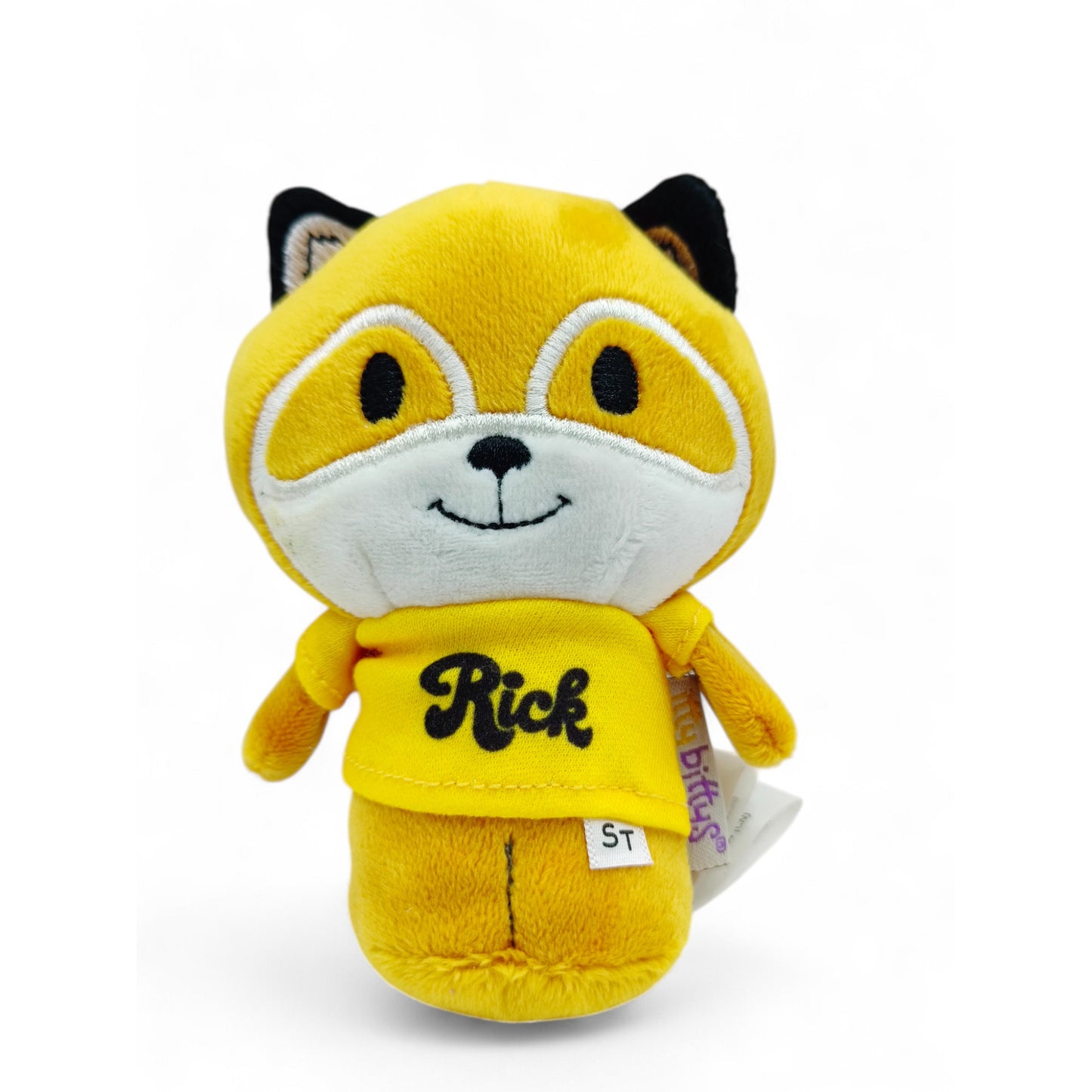 Vintage 2010s plush. Itty Bittys. Rick. 12cm Mini Plush. Front view.