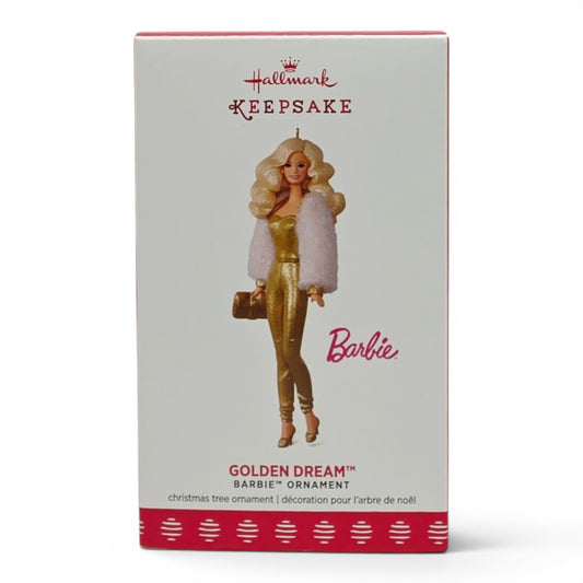 2017 Barbie Golden Dream Ornament home decor — Front view