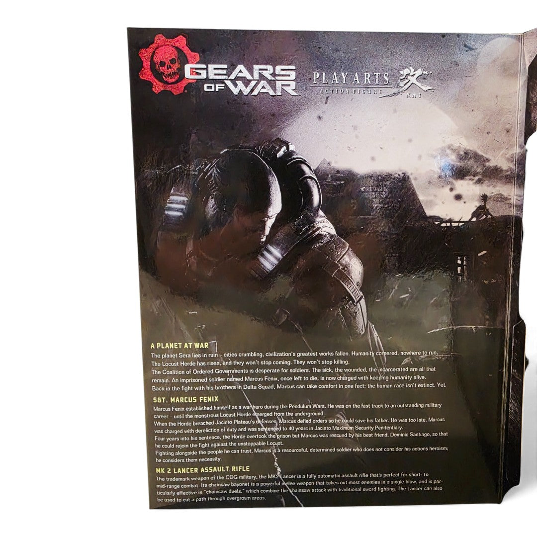 2017 Gears of War Play Arts Kai Marcus Fenix action figure — Close-up 4