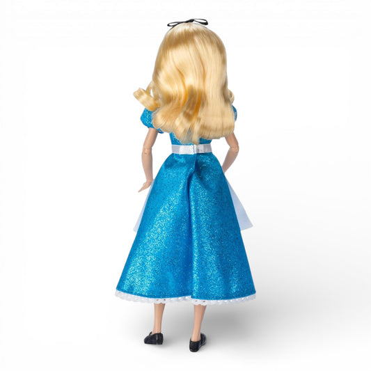Vintage 2020s doll. Disney Princess Classic Doll. Alice. Alice in Wonderland 11". Back view.