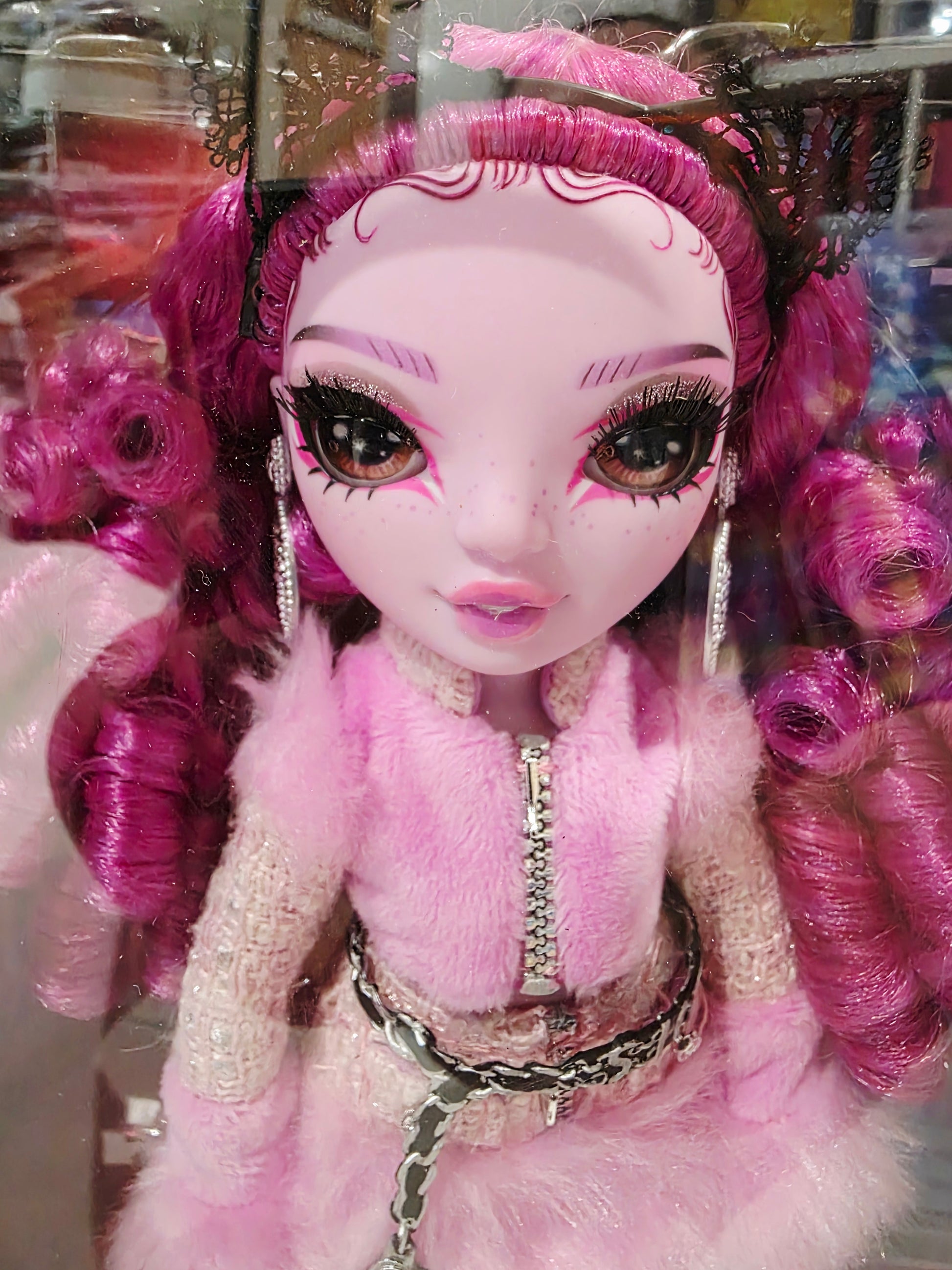 Vintage 2020s doll. Costume Ball. Lola Wilde. Face view.