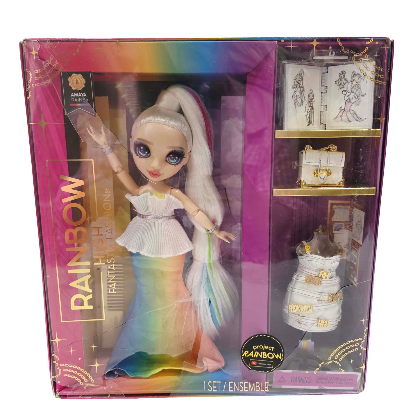 Vintage 2020s doll. Fantastic Fashion. Amaya Raine. Front view.