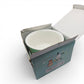 Vintage 2020s kitchenware & tableware. Ceramic Ramen Bowl with Lid. Pochacco. Top view.