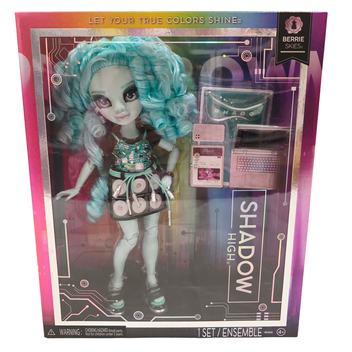 Vintage 2020s doll. Berrie Skies. Series 3. Front view.