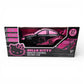 Vintage 2020s small toy. Remote Control Racig Car. Hello Kitty. Front view.
