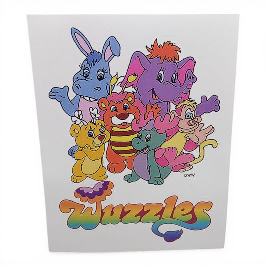 2000 – Wuzzles – Vinyl Sticker of the Gang! 13 x 9.5cm – Stickers – NNT