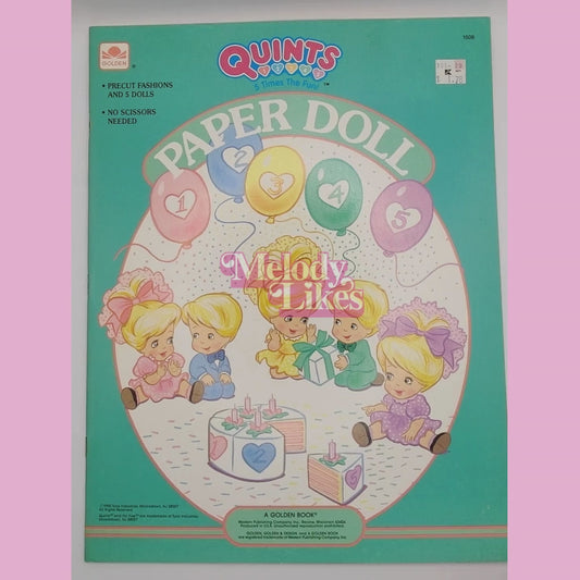 1990 – Quints – Vintage Paper Doll Book – New