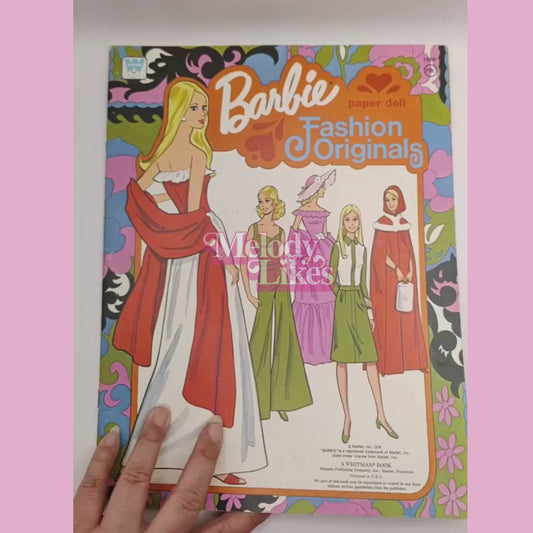 1976 – Barbie – Vintage Paper Doll Book – Fashion Originals – New